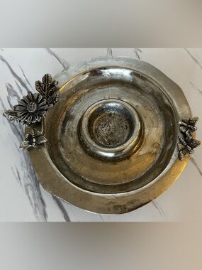Vintage Metal Serving Platter